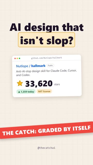 AI design that isn't slop?. The catch: Graded by itself