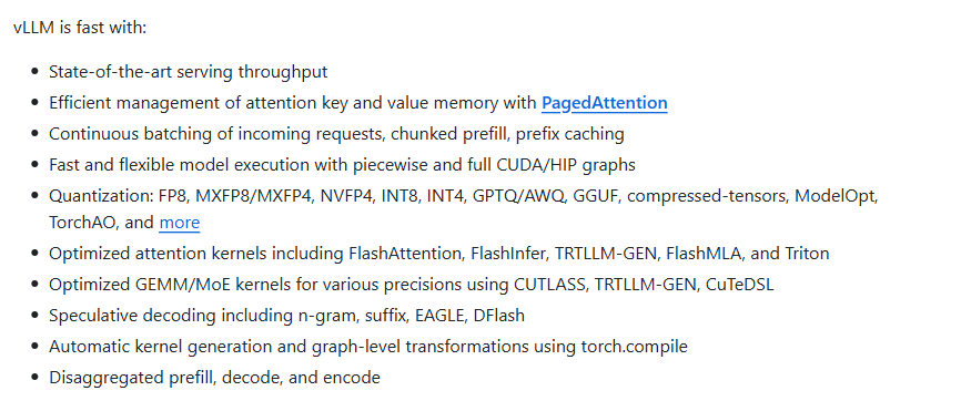 vLLM's README, October 2026