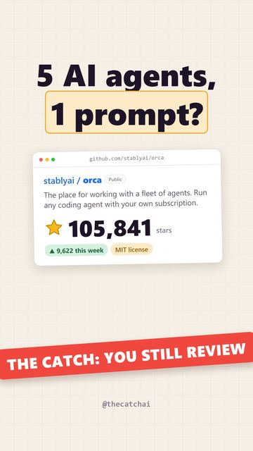 5 AI agents, 1 prompt?. The catch: You still review