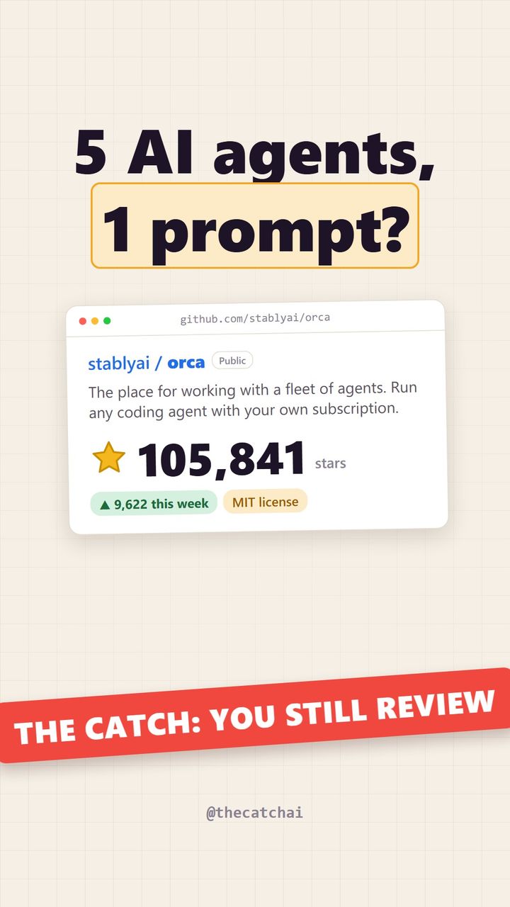 5 AI agents, 1 prompt?. The catch: You still review