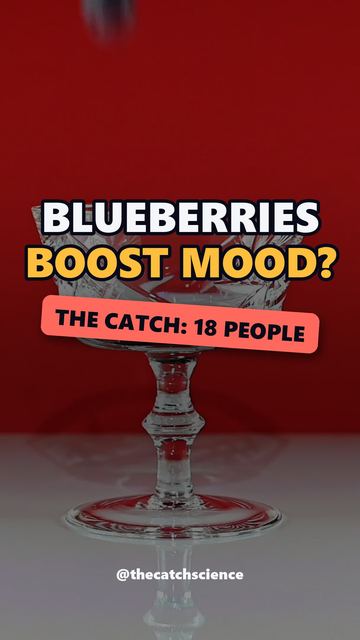 BLUEBERRIES BOOST MOOD?. The catch: 18 people