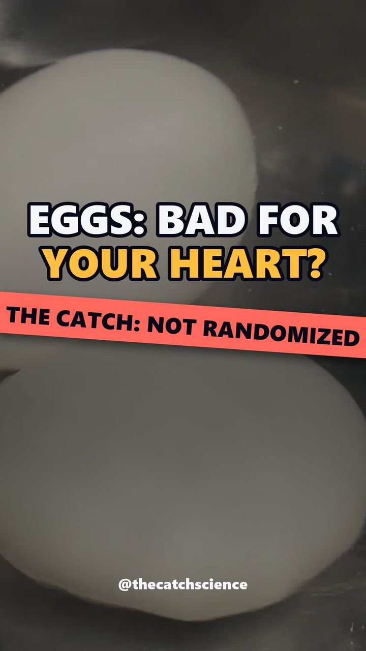 EGGS: BAD FOR YOUR HEART?. The catch: Not randomized